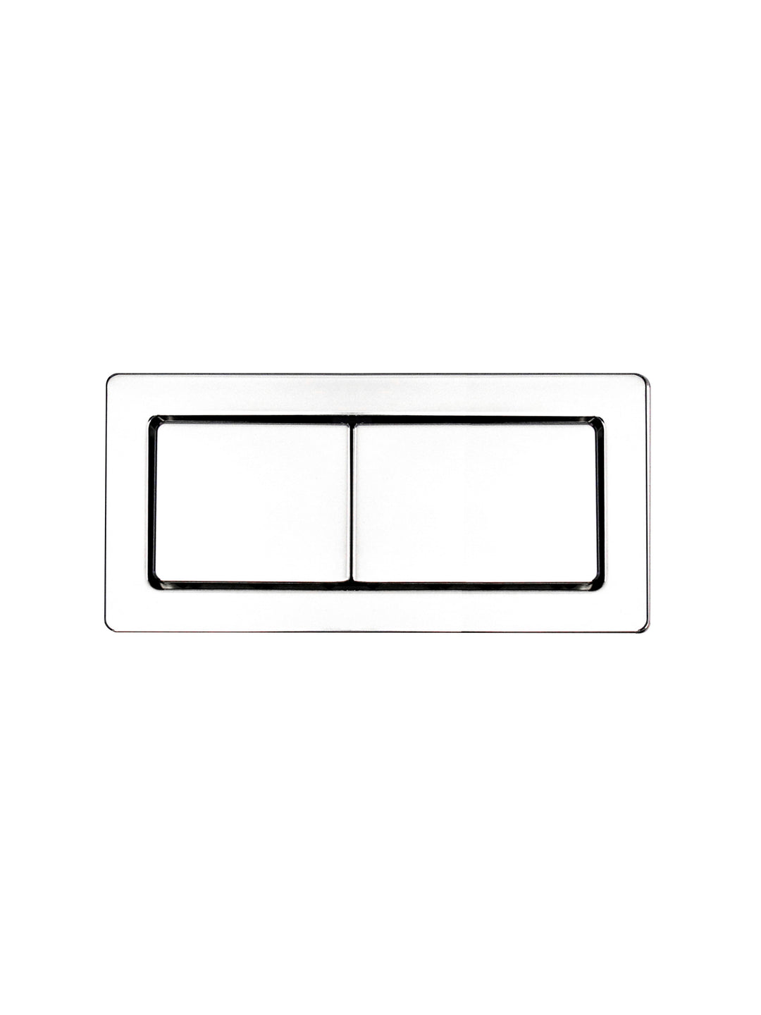 Square Toilet Flush Button Chrome