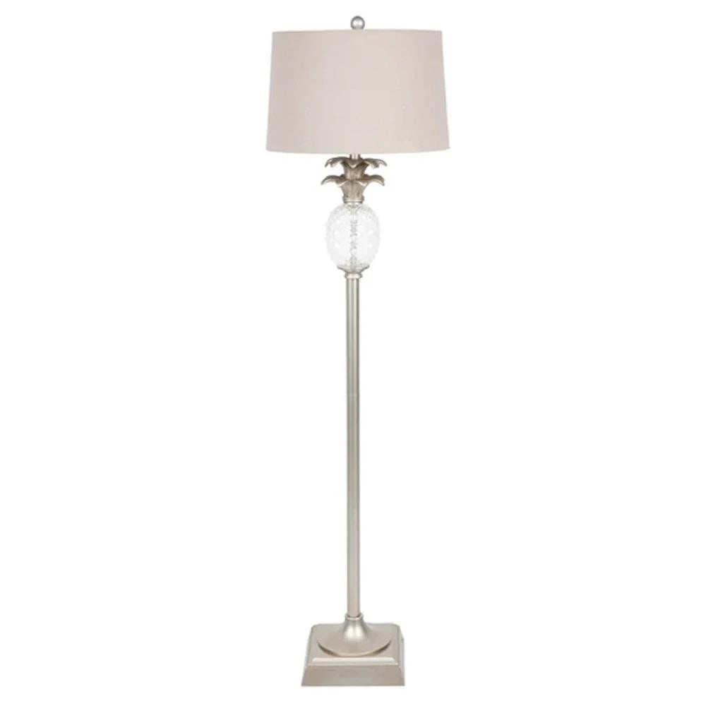 Langley Floor Lamp in Antique Silver or Antique Gold