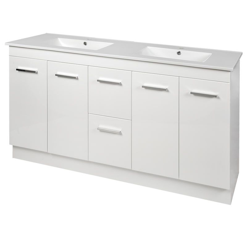 Brianna Vanity 150cm PVC Double Bowl (Cabinet Only)
