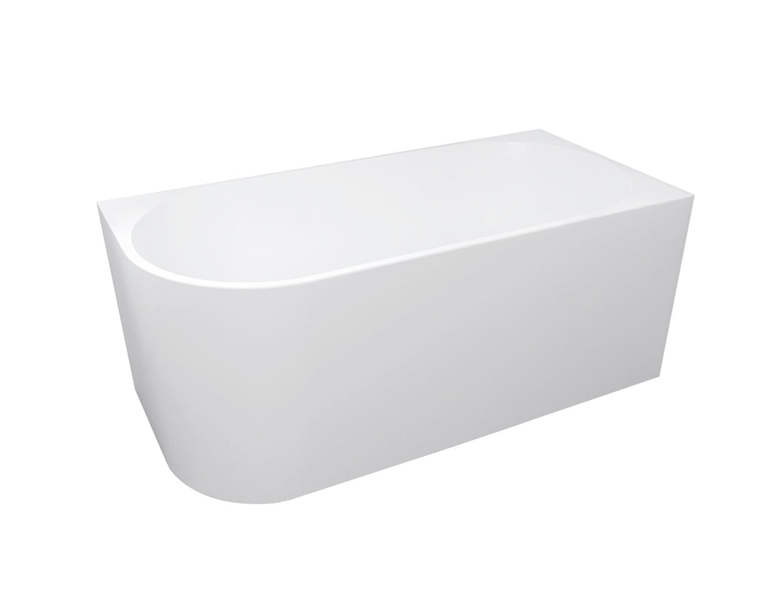 Right Corner 1500x750x580 Gloss White Bathtub NF