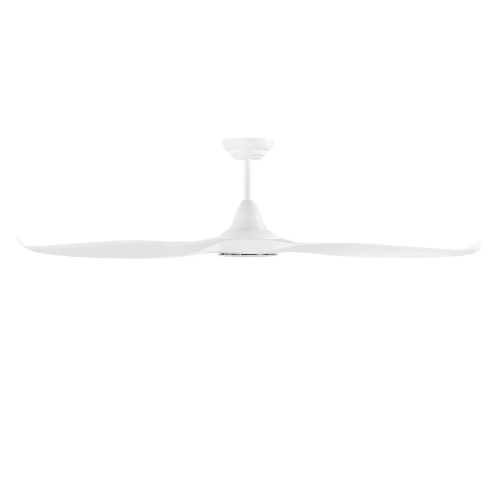 60" Noosa DC Ceiling Fan Black, White, Titanium w/ Light 202972, 202973, 204749 Eglo Lighting