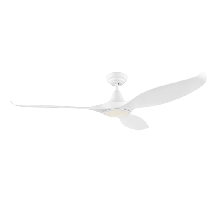 60" Noosa DC Ceiling Fan Black, White, Titanium w/ Light 202972, 202973, 204749 Eglo Lighting