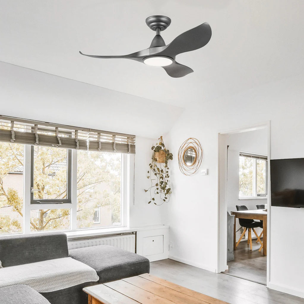 NOOSA Ceiling Fan Range - Low Profile Design with Strong Airflow and Multiple Functions