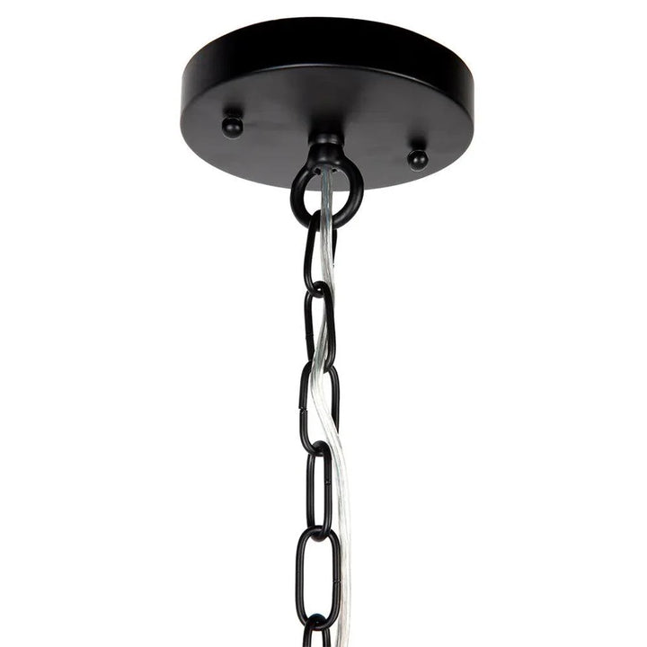 Cohen Chandelier 8Lt in Black or Brass