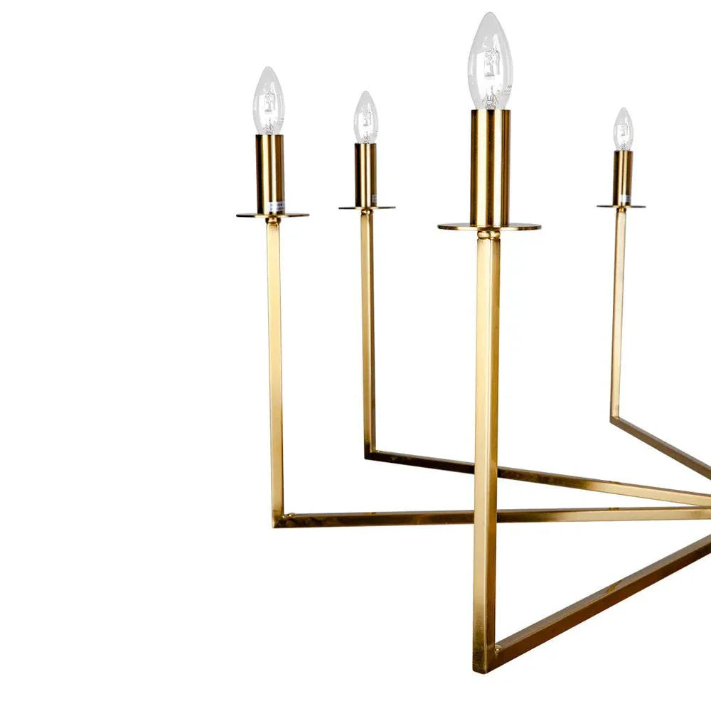 Cohen Chandelier 8Lt in Black or Brass