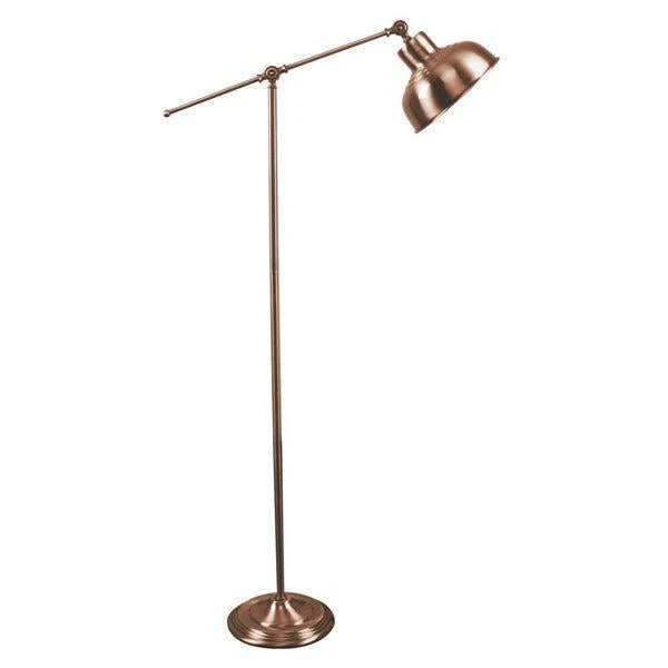 Tinley Floor Lamp in Antique Brass, Antique Chrome or Antique Copper