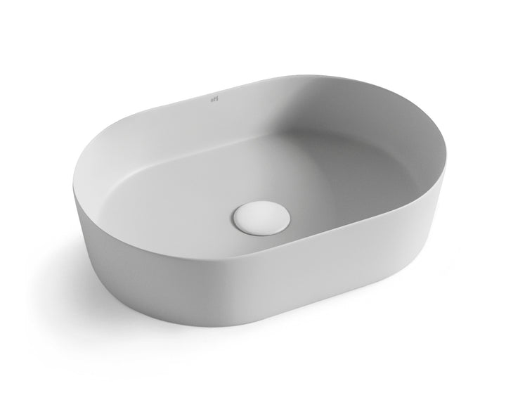 Quay Oval 500x340x120 Matte Grey Basin