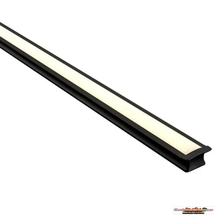 25mm x 16mm Black Deep Square Winged Aluminium LED Profile by Havit Lighting