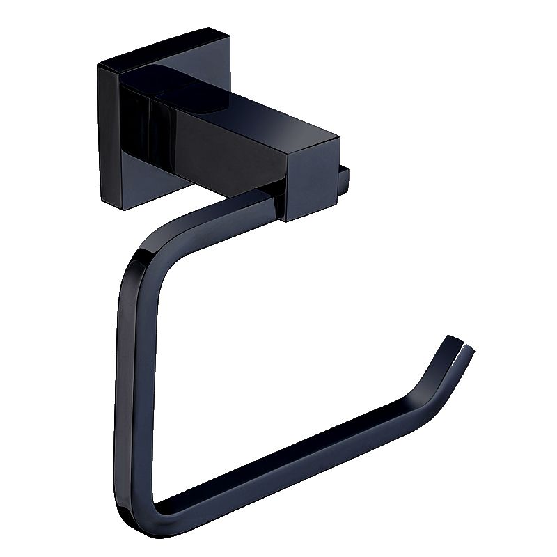 Black Square Toilet Roll Holder