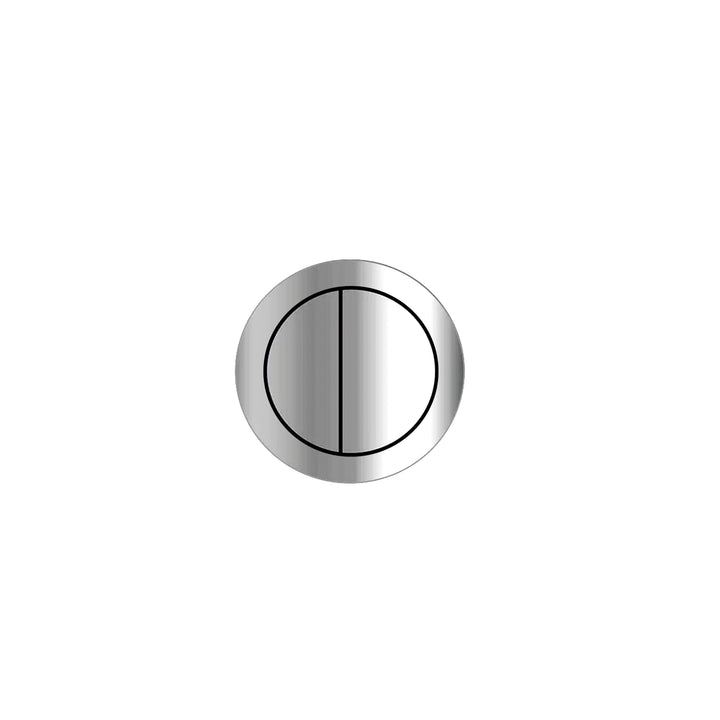 Round Toilet Flush Button Chrome