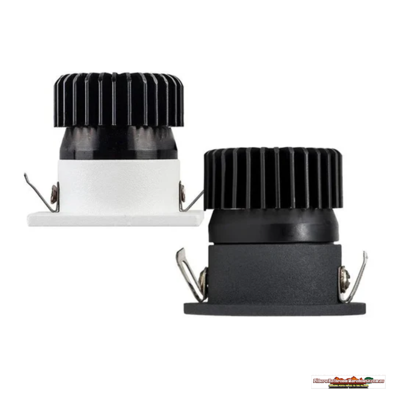 38mm Havit LED Downlight - Square, 50W Output, Available in Black or White