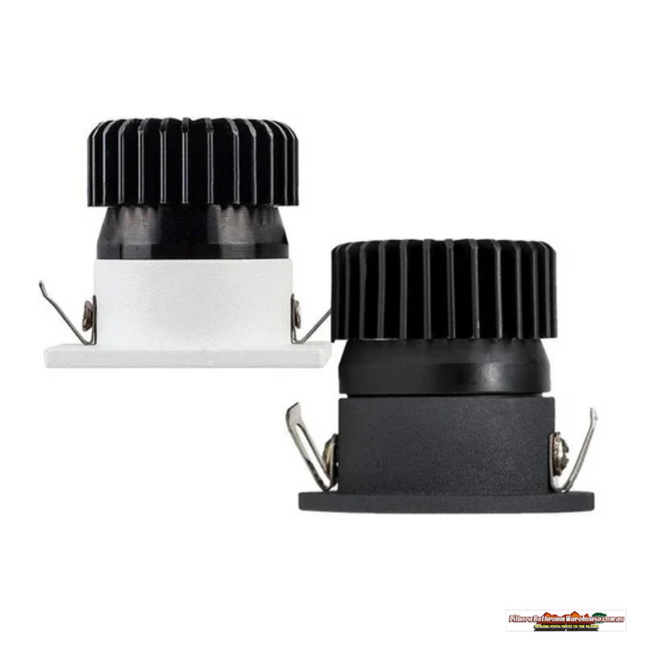 38mm Havit LED Downlight - Square, 50W Output, Available in Black or White