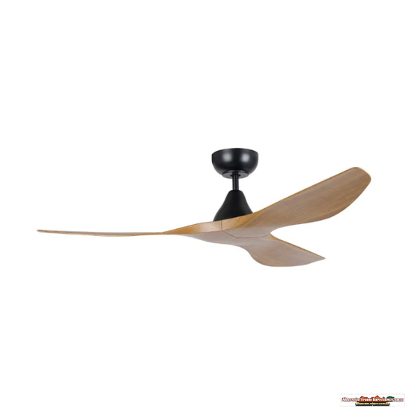 52" Surf DC Ceiling Fan – White, Black, Oak/White & Teak/Black