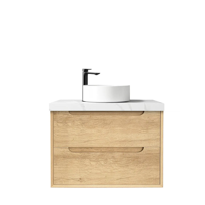 Byron 750mm Natural Oak Wall Hung Vanity