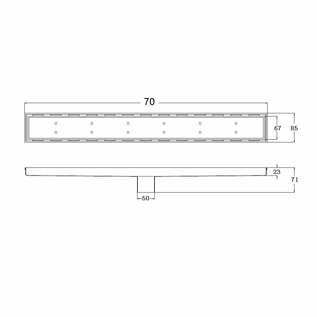 70cm Tile Floor Grate