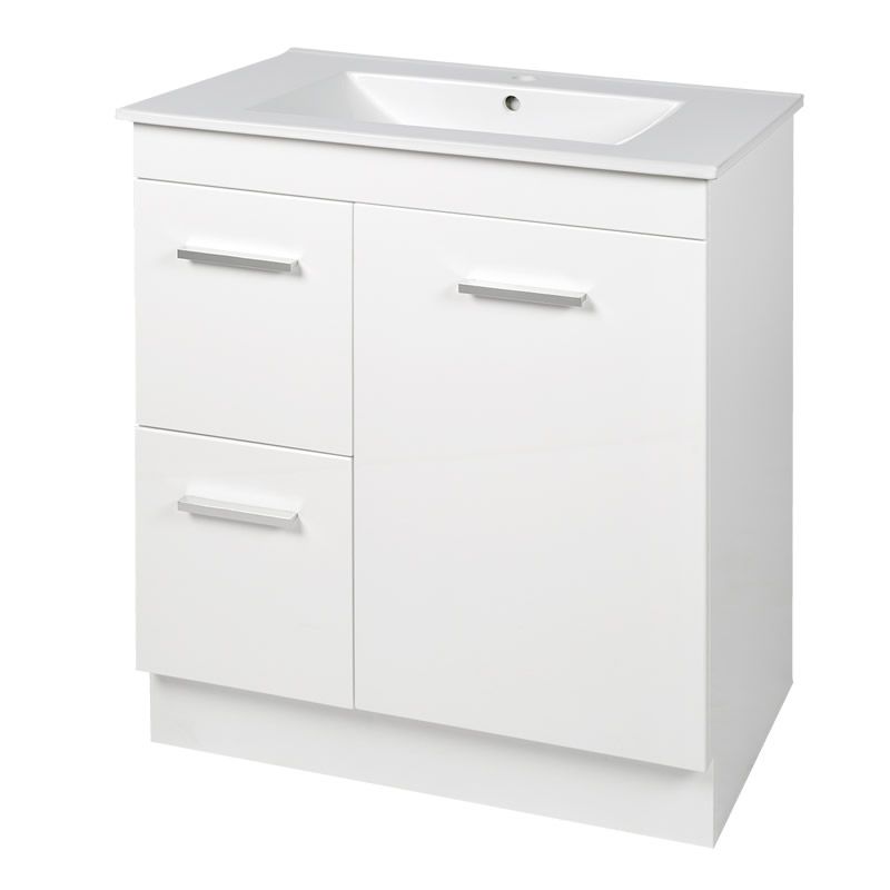 Brianna Vanity 75cm PVC Left-hand Drawers (Cabinet Only)