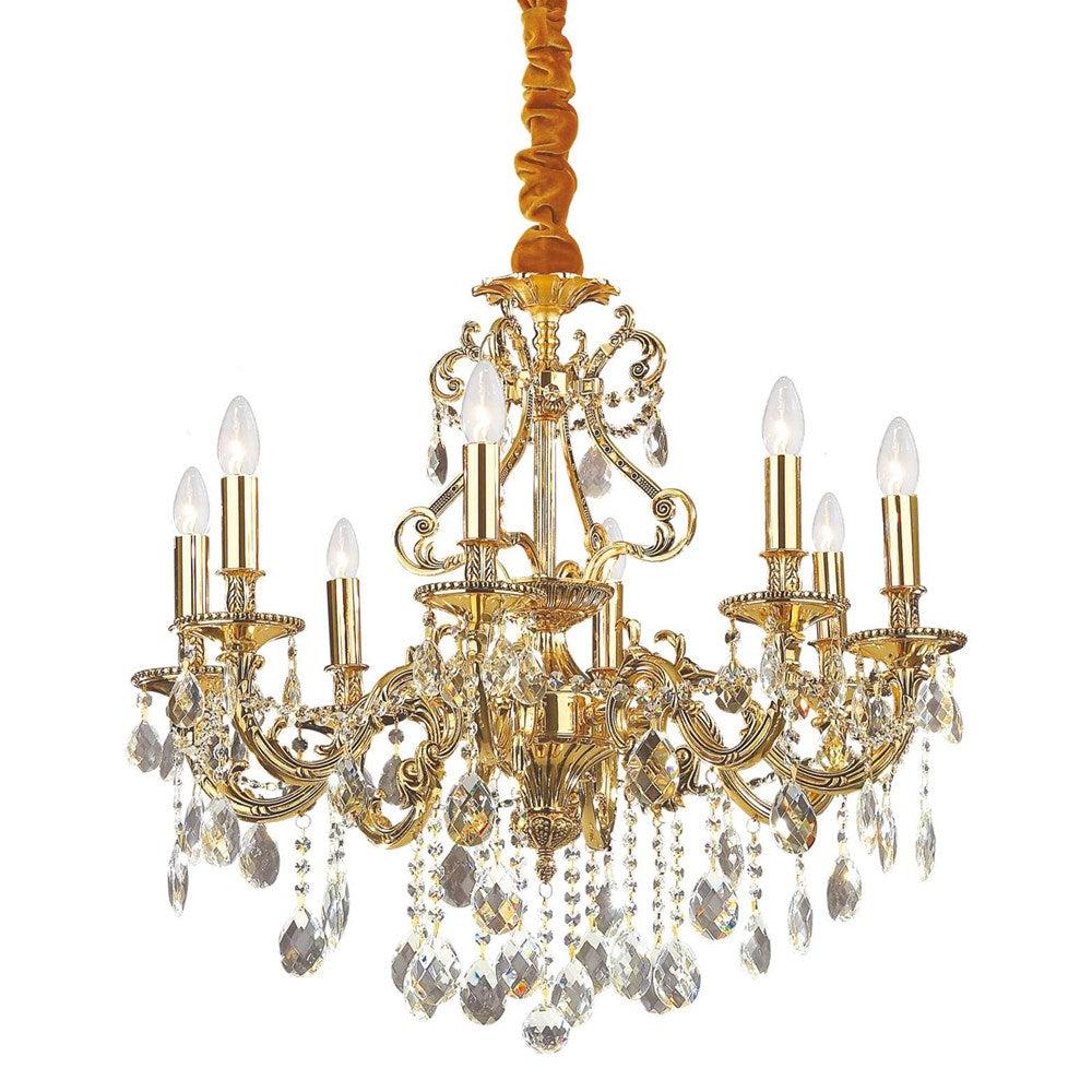 Gioconda Chandelier 8Lt in Silver and Gold