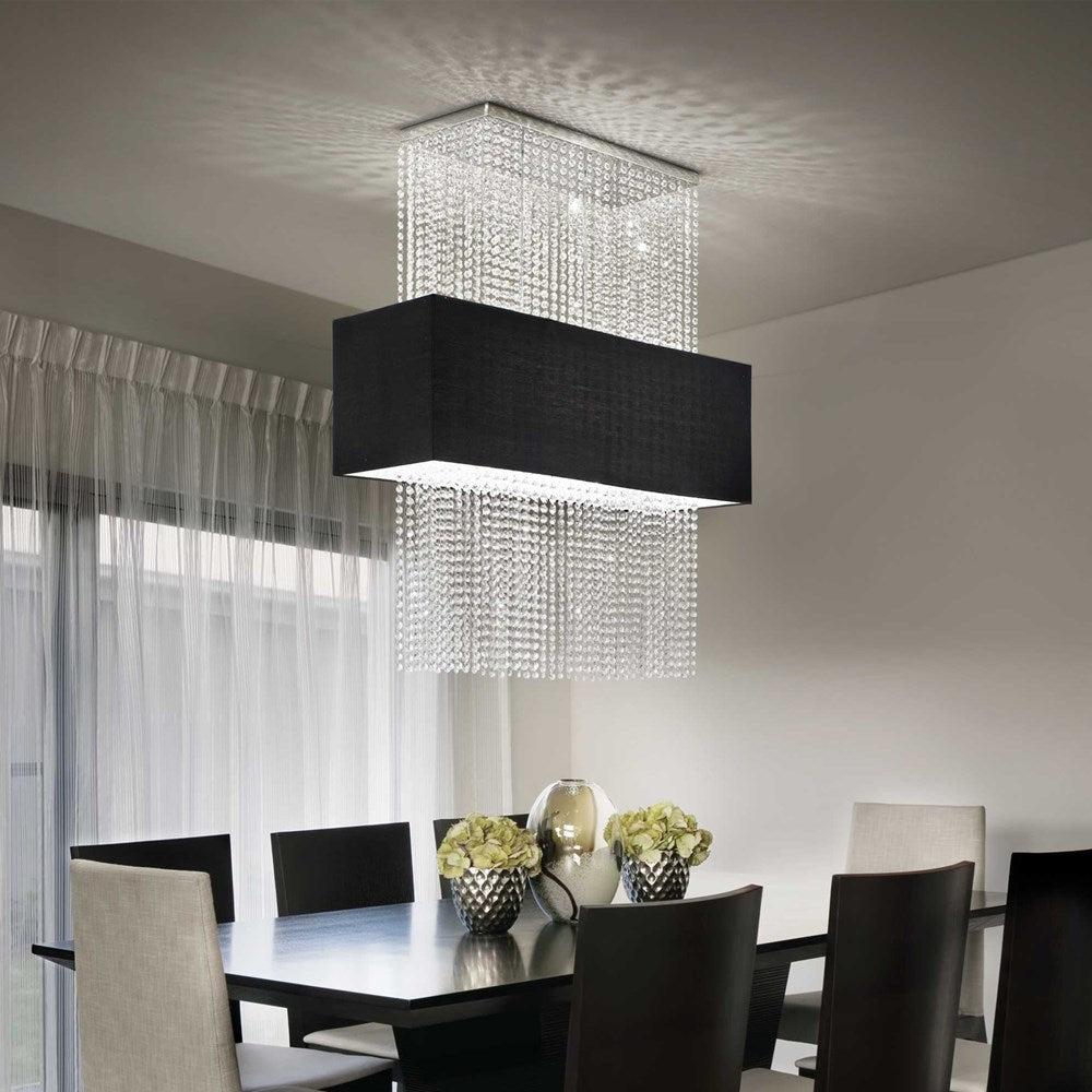 Phoenix Chandelier 5Lt in White or Black