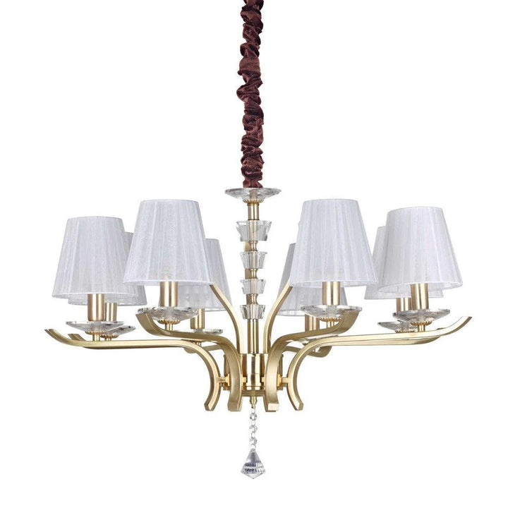 Pegaso Chandelier 8Lt in Brass or Chrome