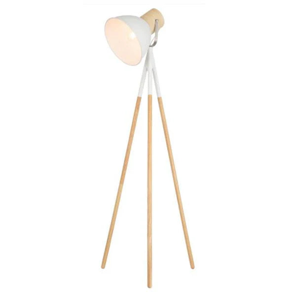 Modern Tripod Floor Lamp in Black, Stone or White