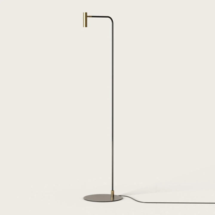 Maho LED Floor Lamp 5w Matt Black, Matt Brass