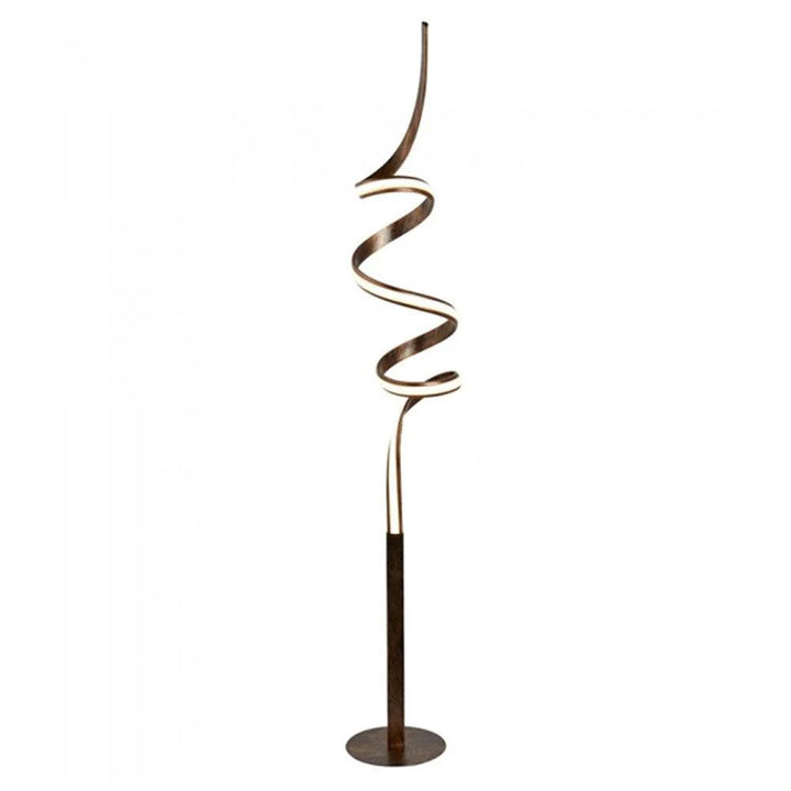 Twist LED Floor Lamp 35w in Brown/Bronze