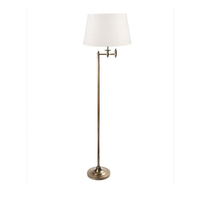 Macleay Adjustable Floor Lamp in Brass, Silver or Matte Black