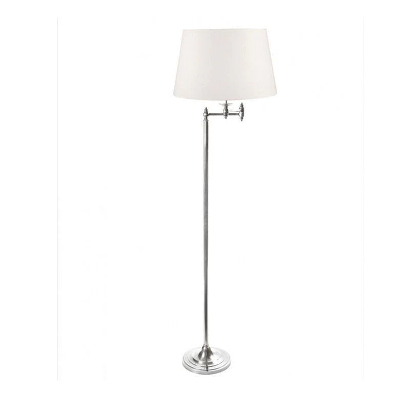 Macleay Adjustable Floor Lamp in Brass, Silver or Matte Black