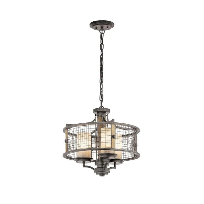 Ahrendale 3-Light Duo-Mount Chandelier - Anvil Iron