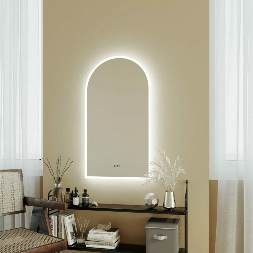 Arch LED Frameless Mirror 500x900mm