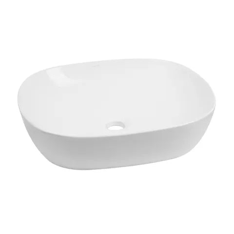 Artis 98 Oval Basin – Gloss White Fine Ceramic