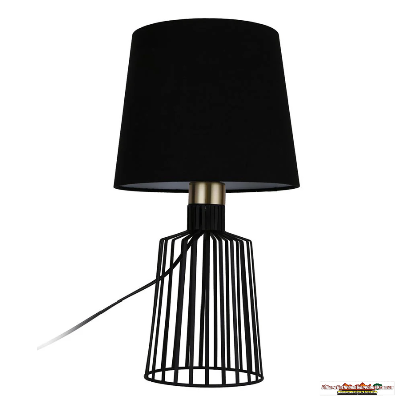 Ashley Cage Table Lamp Small in Black