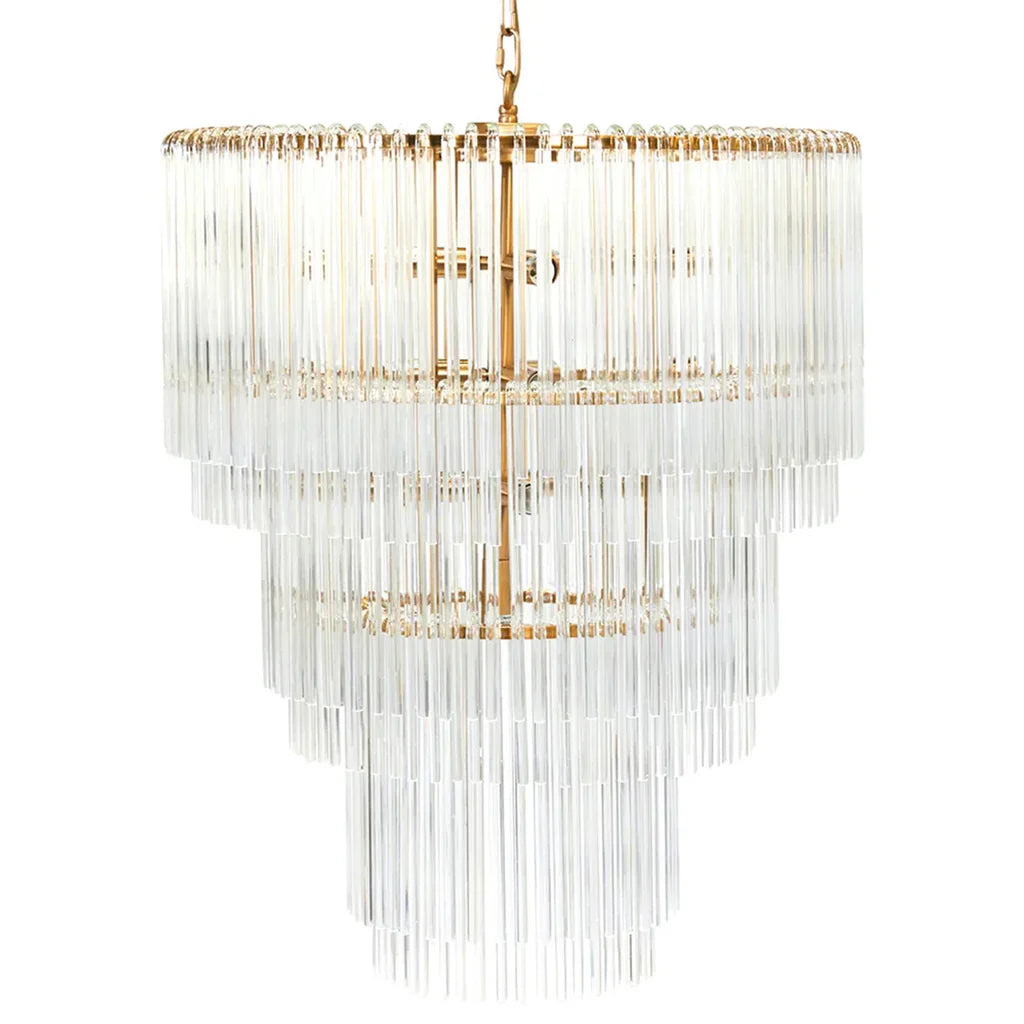 Zara Pendant Light 3 Tier 10Lt in Brass