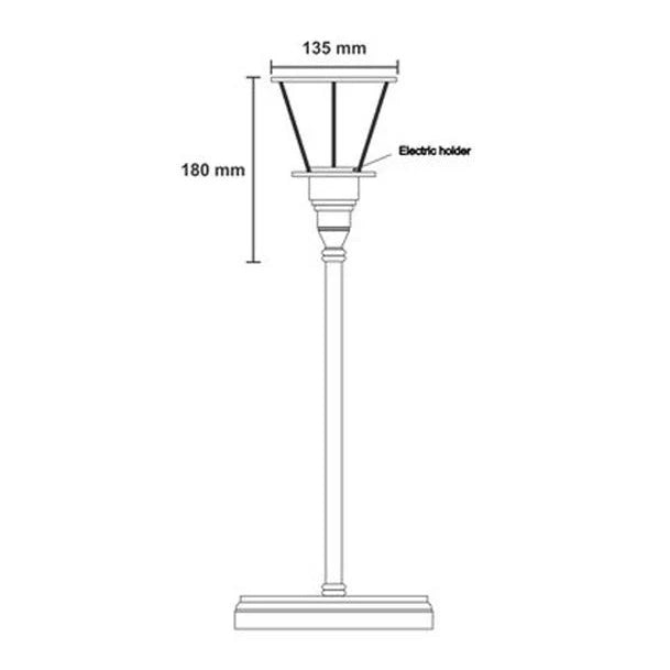 Bankstown Large Table Lamp in Antique Brass