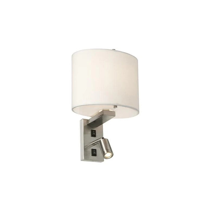 Belmont 2Lt/3Lt Wall Light E14 in Brushed Nickel Elstead Lighting - ELS.BELMONT-2W, ELS.BELMONT-3W