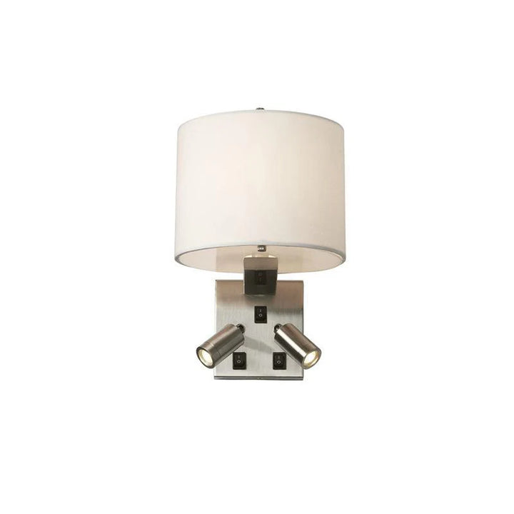 Belmont 2Lt/3Lt Wall Light E14 in Brushed Nickel Elstead Lighting - ELS.BELMONT-2W, ELS.BELMONT-3W