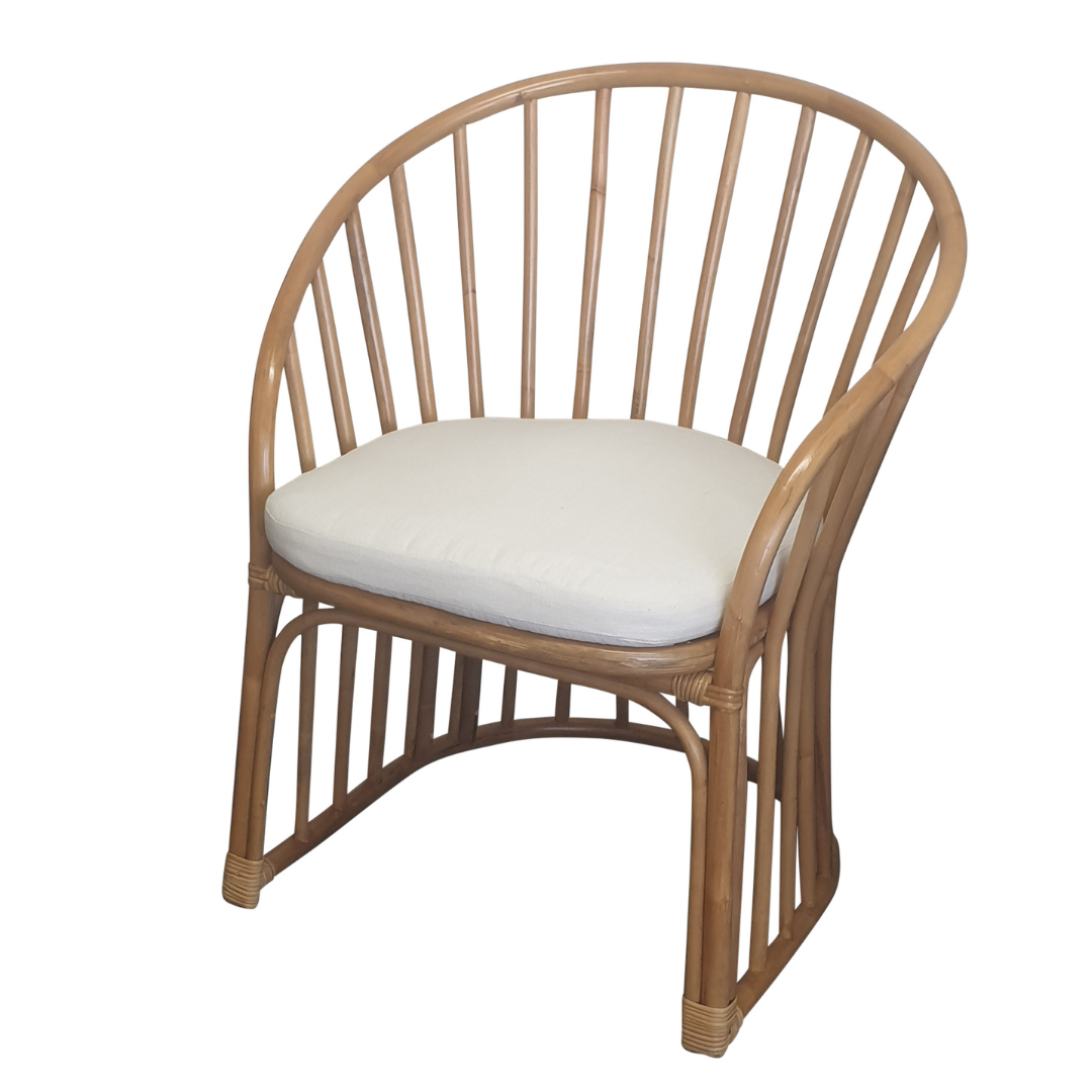 Bermuda Chair -Honey with White cushion