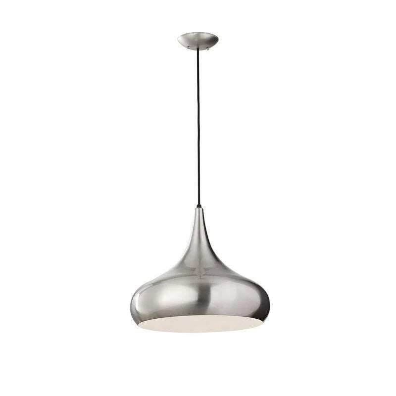 Beso Small/Medium/Large Pendant Light E27 in Brushed Steel/Dark Bronze Elstead Lighting - ELS.FE-BESO-P