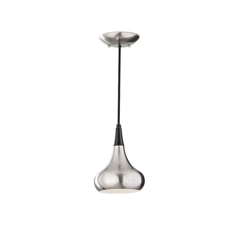 Beso Small/Medium/Large Pendant Light E27 in Brushed Steel/Dark Bronze Elstead Lighting - ELS.FE-BESO-P