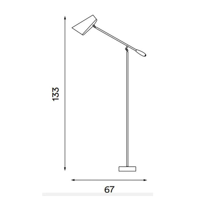 Birdy Floor Lamp E27 Aluminium Available in Different Colours