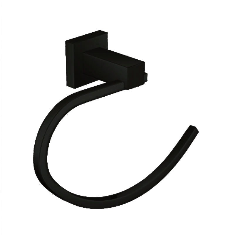 Black Square Towel Ring