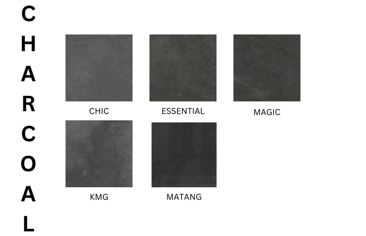 KMG Structure Charcoal 300x600mm - Porcelain Tile