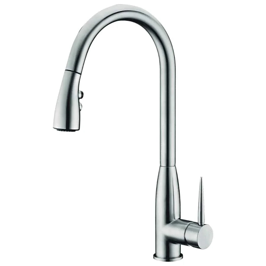 Carl Sleek Pull-Out Sink Mixer – Kitchen Taps – Brushed Nickel