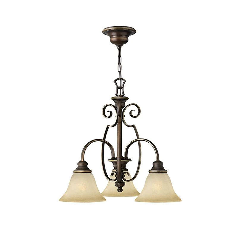 Cello 3Lt Downlight Chandelier E27 in Antique Bronze Elstead Lighting - ELS.HK-CELLO3