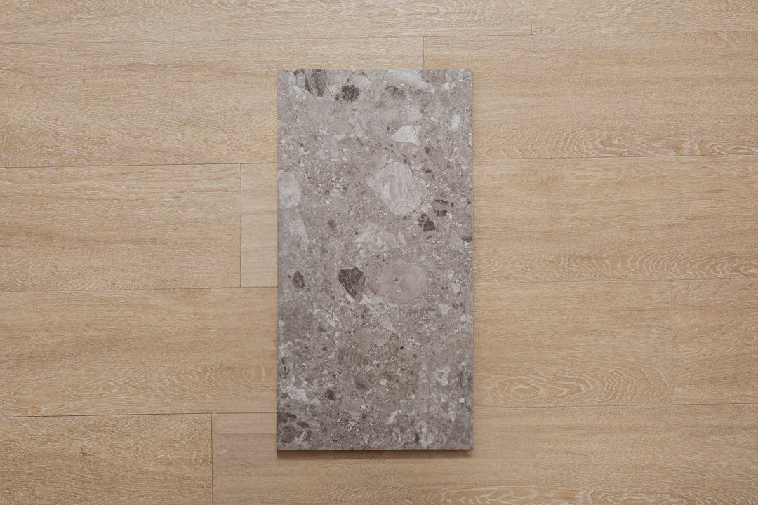 Ceppo Grey 297x600 Porcelain Tiles – Modern Terrazzo Appeal for Versatile Spaces