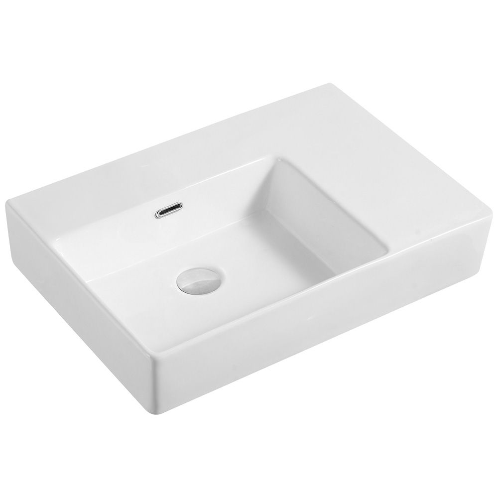 Cube Wall Basin (Left Hand Bowl)