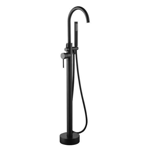 Fiona Freestanding Bath Mixer With Hand Shower – Black