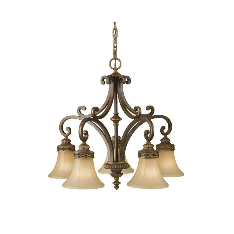 Drawing Room 3LT/5LT Chandelier E27 in Walnut Elstead Lighting - ELS.FE-DRAWING-ROOM