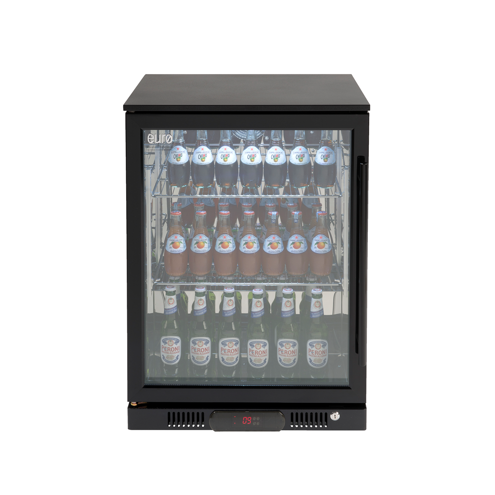 138L Single Door Beverage Cooler Black