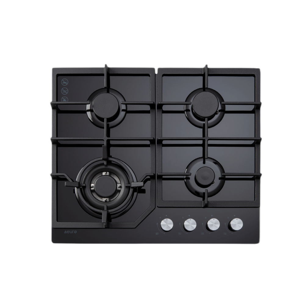 60cm Gas on Glass Cooktop